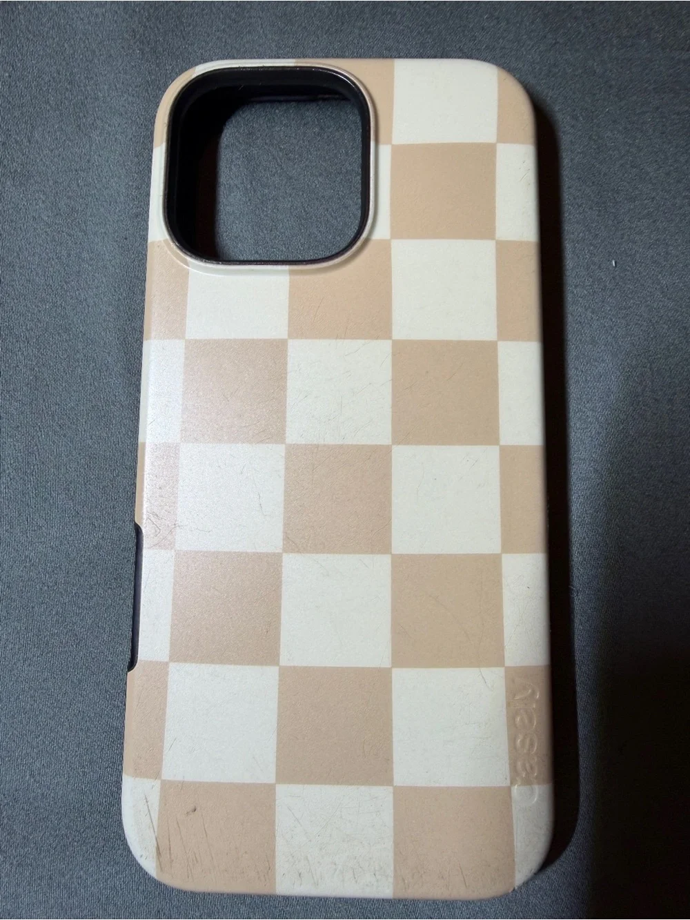 Casely Fit Check Neutral Checkerboard MagSafe iPhone 16 Pro Max Case